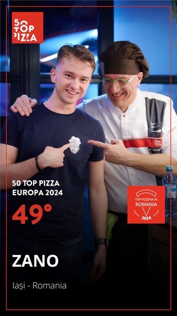 Echipa Zano la 50 Top Pizza Europa 2024